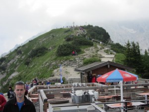 Blick vom Kehlsteinhaus zum Gipfel
